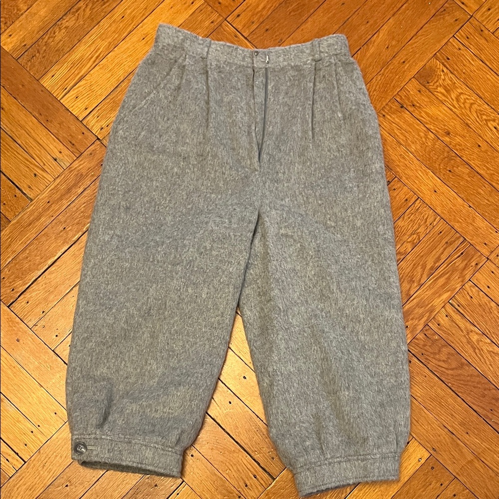 Vintage Jopasport Wool Knickers Cropped Trousers Gray Japan XS/S